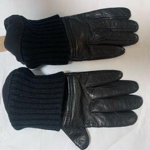 Michael Kors Women’s Black Leather Gloves